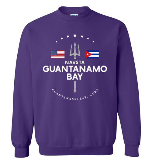 Load image into Gallery viewer, NAVSTA Guantanamo Bay - Men&#39;s/Unisex Crewneck Sweatshirt-Wandering I Store
