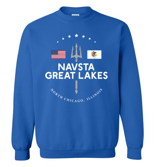Load image into Gallery viewer, NAVSTA Great Lakes - Men&#39;s/Unisex Crewneck Sweatshirt-Wandering I Store
