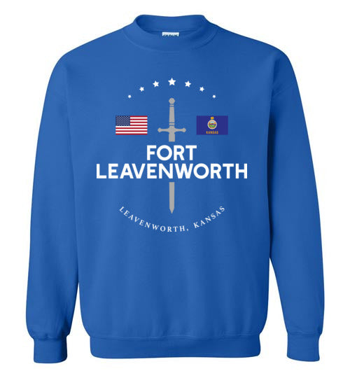 Load image into Gallery viewer, Fort Leavenworth - Men&#39;s/Unisex Crewneck Sweatshirt-Wandering I Store
