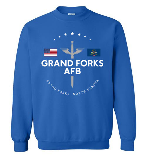 Grand Forks AFB - Men's/Unisex Crewneck Sweatshirt-Wandering I Store