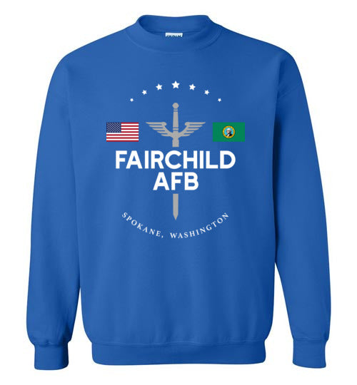 Fairchild AFB - Men's/Unisex Crewneck Sweatshirt-Wandering I Store