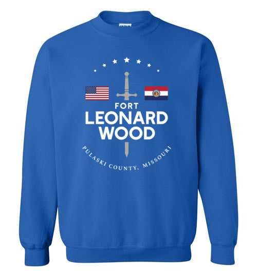 Fort Leonard Wood - Men's/Unisex Crewneck Sweatshirt-Wandering I Store