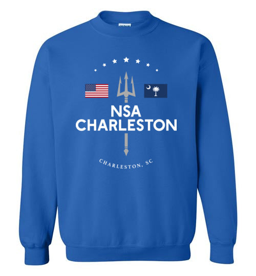 NSA Charleston - Men's/Unisex Crewneck Sweatshirt-Wandering I Store