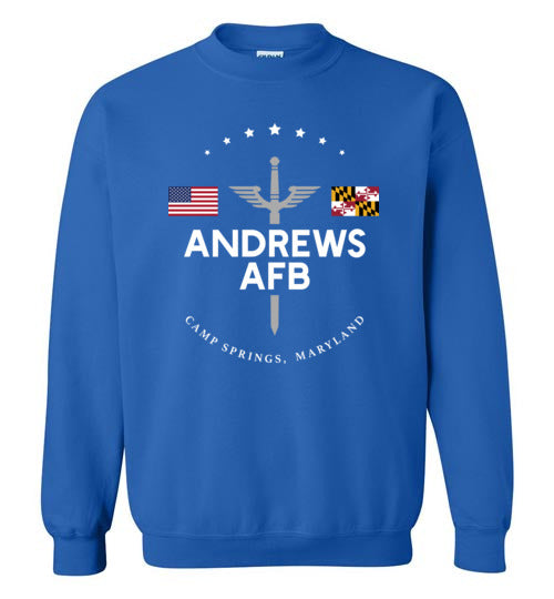 Andrews AFB - Men's/Unisex Crewneck Sweatshirt-Wandering I Store