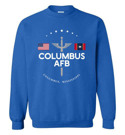 Columbus AFB - Men's/Unisex Crewneck Sweatshirt-Wandering I Store