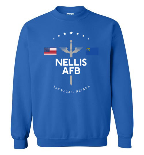 Nellis AFB - Men's/Unisex Crewneck Sweatshirt-Wandering I Store