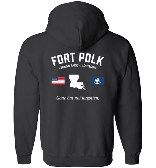 Fort Polk "GBNF" - Men's/Unisex Zip-Up Hoodie-Wandering I Store
