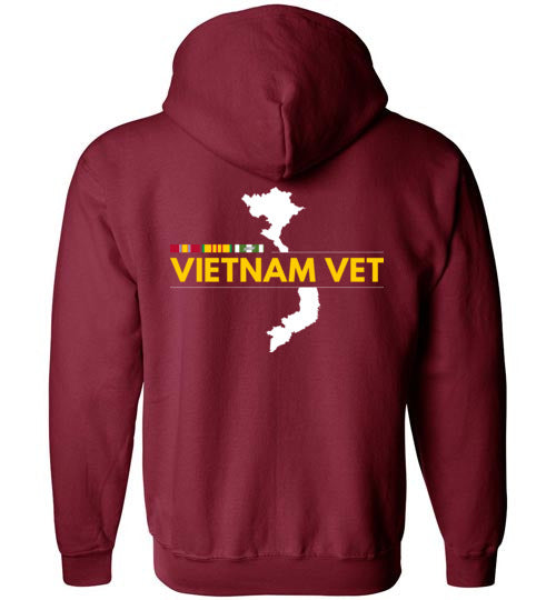Load image into Gallery viewer, Vietnam Vet - Men&#39;s/Unisex Zip-Up Hoodie-Wandering I Store
