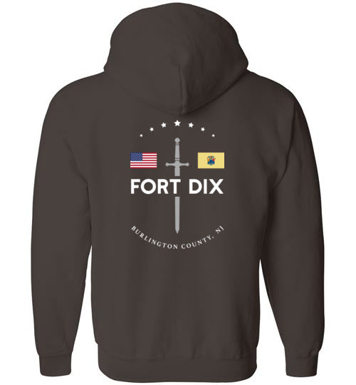 Fort Dix - Men's/Unisex Zip-Up Hoodie-Wandering I Store