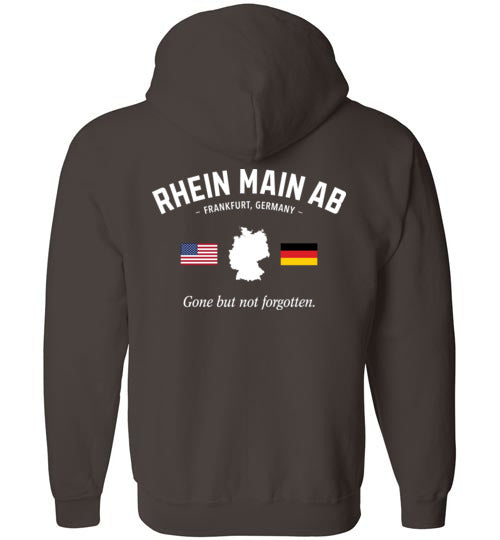 Rhein Main AB "GBNF" - Men's/Unisex Zip-Up Hoodie-Wandering I Store