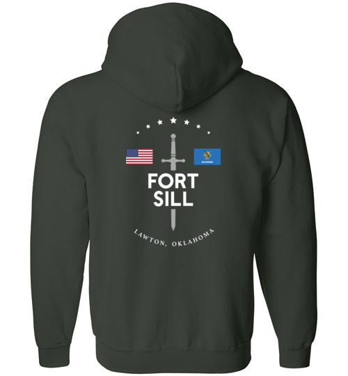 Fort Sill "GBNF" - Men's/Unisex Zip-Up Hoodie-Wandering I Store