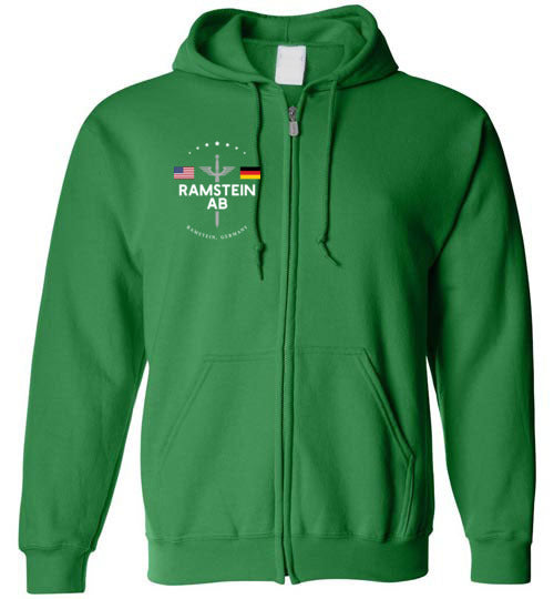Load image into Gallery viewer, Ramstein AB &quot;GBNF&quot; - Men&#39;s/Unisex Zip-Up Hoodie-Wandering I Store
