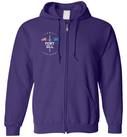 Load image into Gallery viewer, Fort Sill &quot;GBNF&quot; - Men&#39;s/Unisex Zip-Up Hoodie-Wandering I Store
