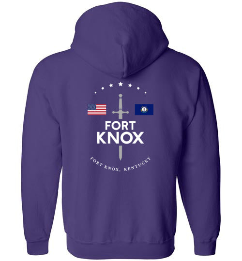 Fort Knox - Men's/Unisex Zip-Up Hoodie-Wandering I Store