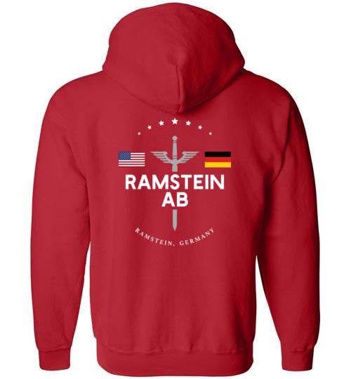 Ramstein AB "GBNF" - Men's/Unisex Zip-Up Hoodie-Wandering I Store