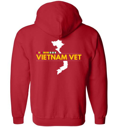 Load image into Gallery viewer, Vietnam Vet - Men&#39;s/Unisex Zip-Up Hoodie-Wandering I Store
