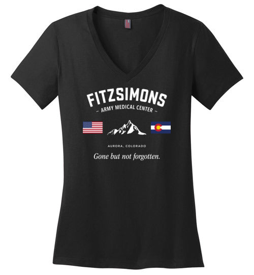 Load image into Gallery viewer, Fitzsimons Army Medical Center &quot;GBNF&quot; - Women&#39;s V-Neck T-Shirt-Wandering I Store
