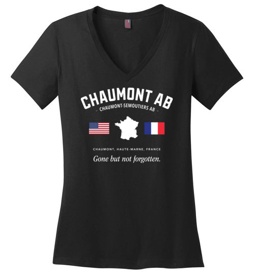 Load image into Gallery viewer, Chaumont AB &quot;GBNF&quot; - Women&#39;s V-Neck T-Shirt-Wandering I Store
