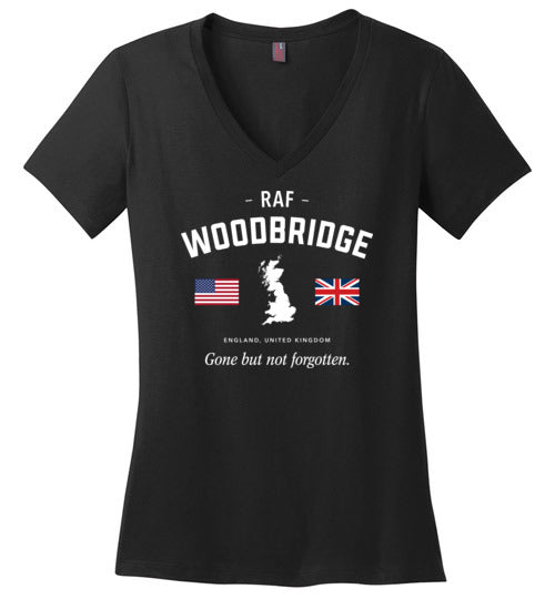 RAF Woodbridge "GBNF" - Women's V-Neck T-Shirt-Wandering I Store