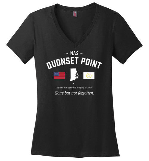 Load image into Gallery viewer, NAS Quonset Point &quot;GBNF&quot; - Women&#39;s V-Neck T-Shirt-Wandering I Store
