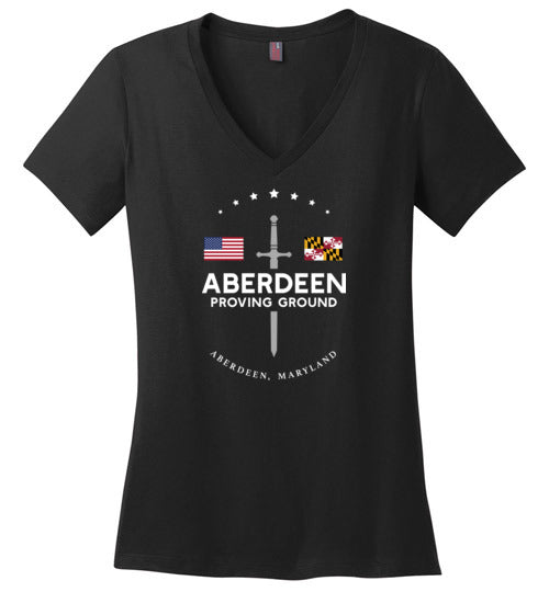 Aberdeen Proving Ground "GBNF" - Women's V-Neck T-Shirt-Wandering I Store