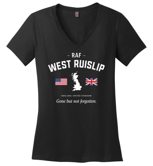 RAF West Ruislip "GBNF" - Women's V-Neck T-Shirt-Wandering I Store