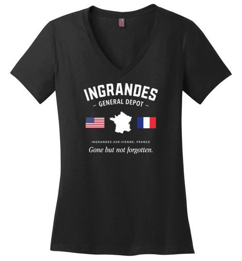 Load image into Gallery viewer, Ingrandes General Depot &quot;GBNF&quot; - Women&#39;s V-Neck T-Shirt-Wandering I Store

