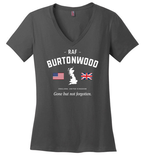 Load image into Gallery viewer, RAF Burtonwood &quot;GBNF&quot; - Women&#39;s V-Neck T-Shirt-Wandering I Store
