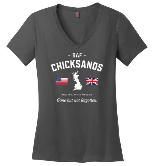 Load image into Gallery viewer, RAF Chicksands &quot;GBNF&quot; - Women&#39;s V-Neck T-Shirt-Wandering I Store
