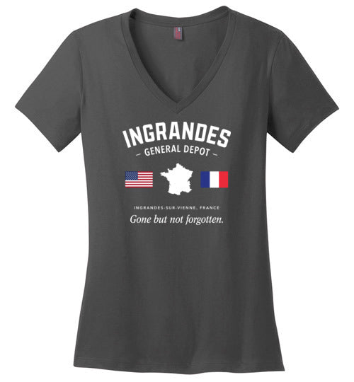 Load image into Gallery viewer, Ingrandes General Depot &quot;GBNF&quot; - Women&#39;s V-Neck T-Shirt-Wandering I Store
