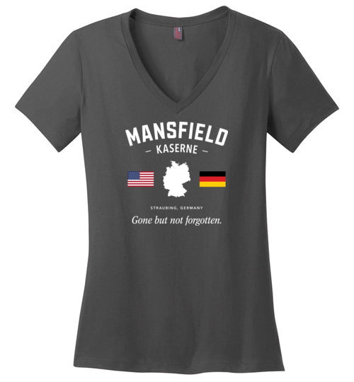 Mansfield Kaserne "GBNF" - Women's V-Neck T-Shirt-Wandering I Store