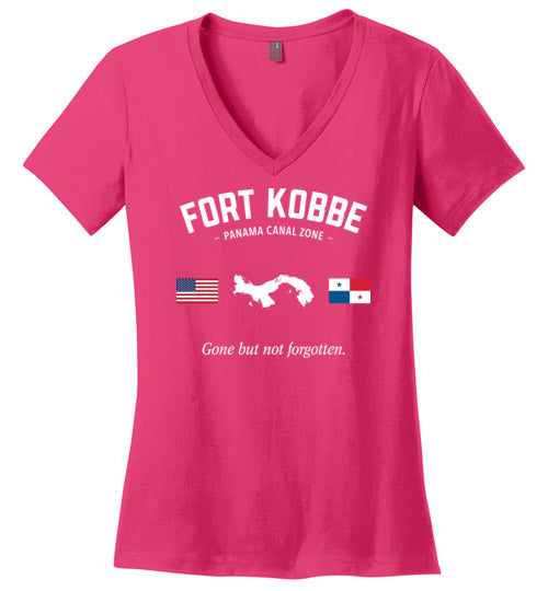 Fort Kobbe "GBNF" - Women's V-Neck T-Shirt-Wandering I Store