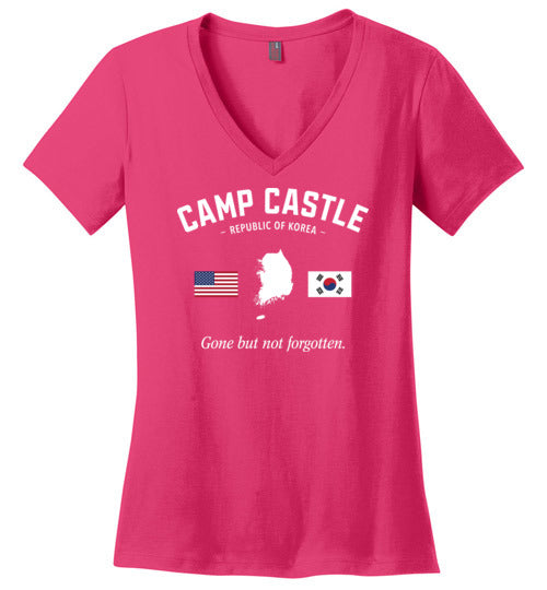 Load image into Gallery viewer, Camp Castle &quot;GBNF&quot; - Women&#39;s V-Neck T-Shirt-Wandering I Store
