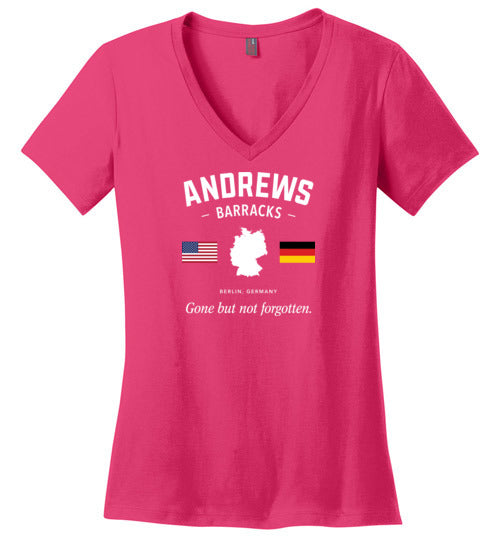 Load image into Gallery viewer, Andrews Barracks &quot;GBNF&quot; - Women&#39;s V-Neck T-Shirt-Wandering I Store

