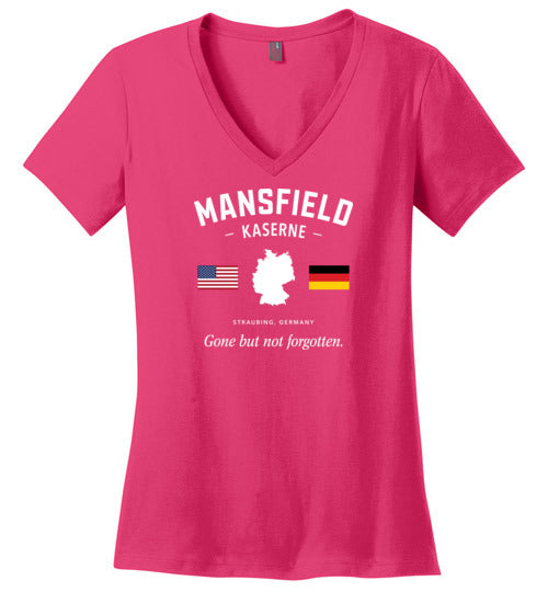 Load image into Gallery viewer, Mansfield Kaserne &quot;GBNF&quot; - Women&#39;s V-Neck T-Shirt-Wandering I Store
