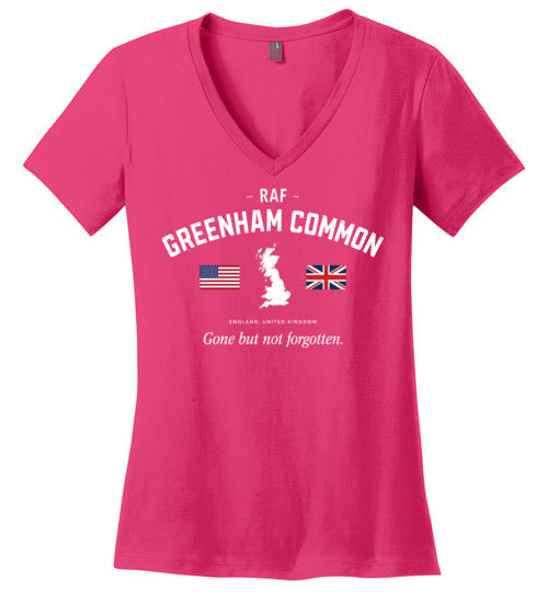 RAF Greenham Common "GBNF" - Women's V-Neck T-Shirt-Wandering I Store