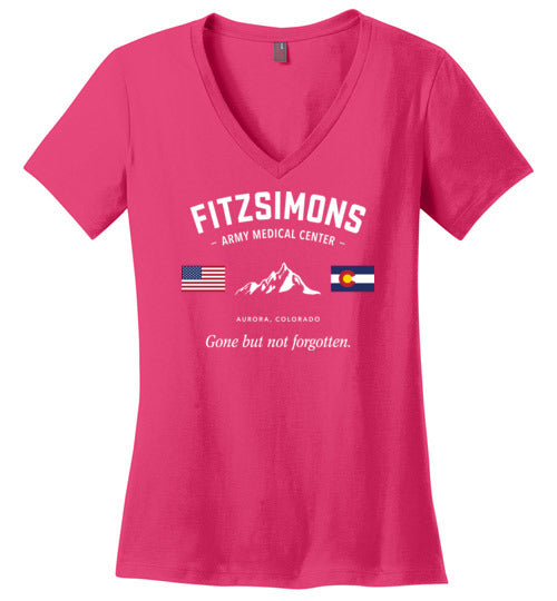 Load image into Gallery viewer, Fitzsimons Army Medical Center &quot;GBNF&quot; - Women&#39;s V-Neck T-Shirt-Wandering I Store
