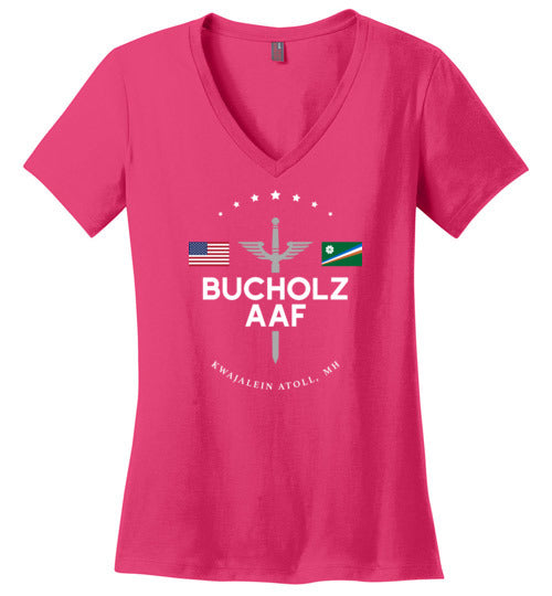 Load image into Gallery viewer, Bucholz AAF - Women&#39;s V-Neck T-Shirt-Wandering I Store
