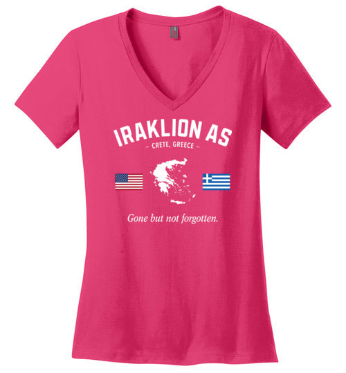 Iraklion AS "GBNF" - Women's V-Neck T-Shirt-Wandering I Store