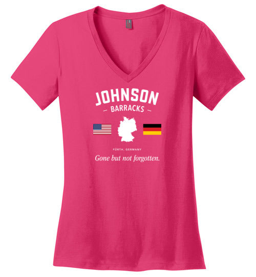Johnson Barracks "GBNF" - Women's V-Neck T-Shirt-Wandering I Store