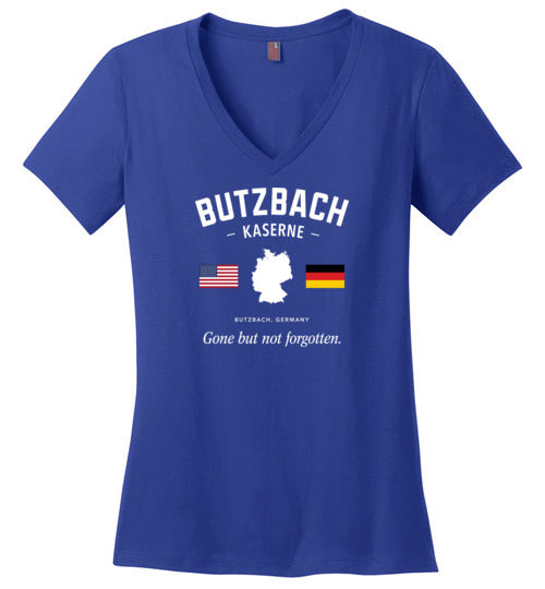 Butzbach Kaserne "GBNF" - Women's V-Neck T-Shirt-Wandering I Store