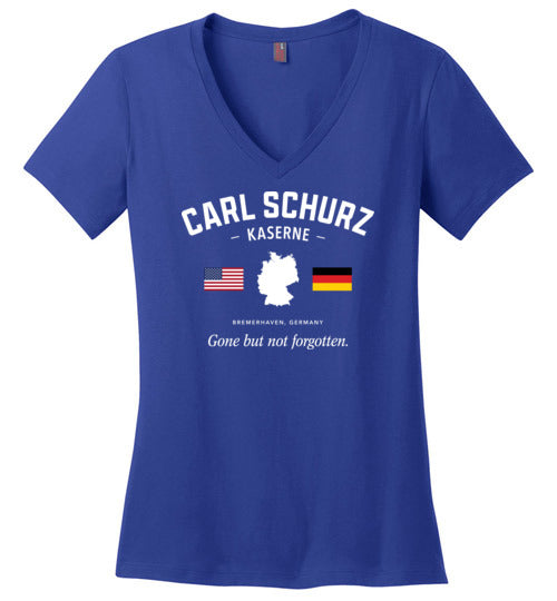 Load image into Gallery viewer, Carl Schurz Kaserne &quot;GBNF&quot; - Women&#39;s V-Neck T-Shirt-Wandering I Store
