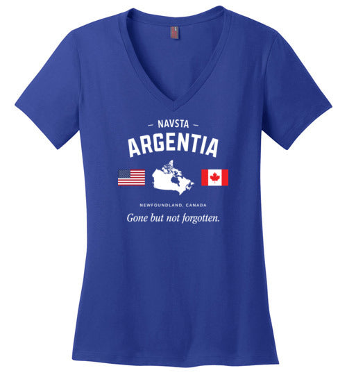 Load image into Gallery viewer, NAVSTA Argentia &quot;GBNF&quot; - Women&#39;s V-Neck T-Shirt-Wandering I Store
