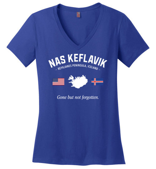 Load image into Gallery viewer, NAS Keflavik &quot;GBNF&quot; - Women&#39;s V-Neck T-Shirt-Wandering I Store
