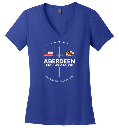 Load image into Gallery viewer, Aberdeen Proving Ground &quot;GBNF&quot; - Women&#39;s V-Neck T-Shirt-Wandering I Store
