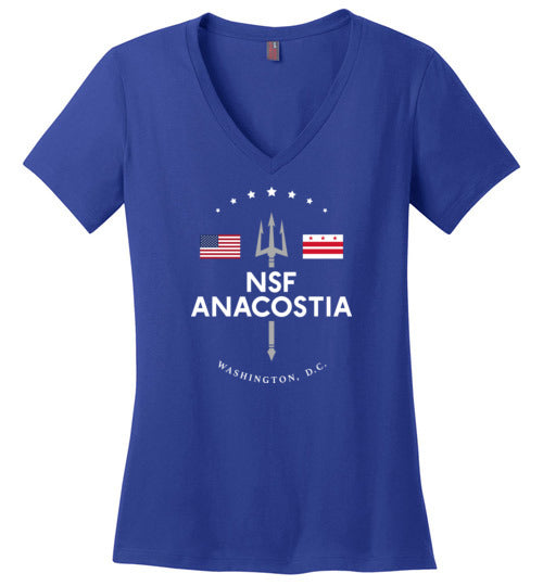 NSF Anacostia - Women's V-Neck T-Shirt-Wandering I Store