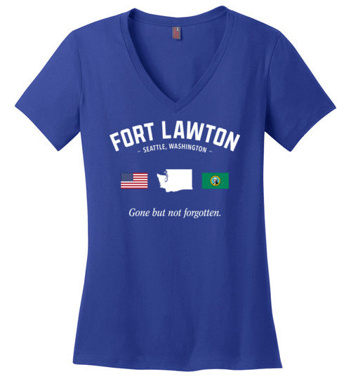 Fort Lawton "GBNF" - Women's V-Neck T-Shirt-Wandering I Store