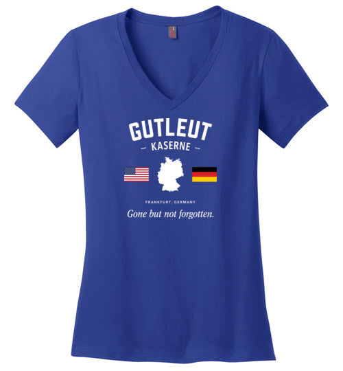 Load image into Gallery viewer, Gutleut Kaserne &quot;GBNF&quot; - Women&#39;s V-Neck T-Shirt-Wandering I Store
