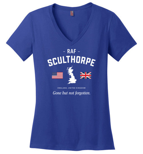 Load image into Gallery viewer, RAF Sculthorpe &quot;GBNF&quot; - Women&#39;s V-Neck T-Shirt-Wandering I Store
