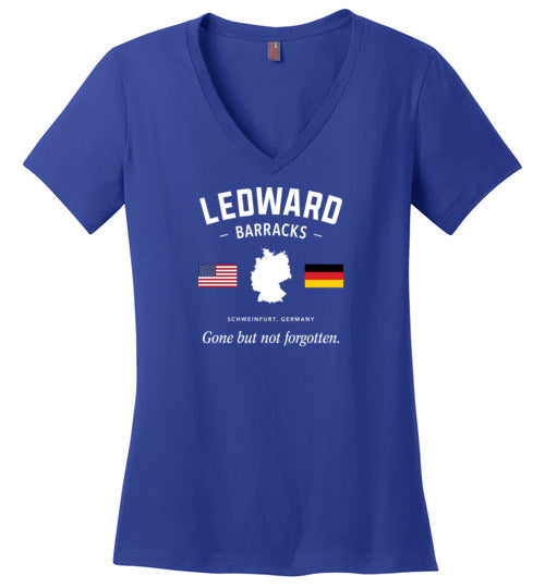 Ledward Barracks "GBNF" - Women's V-Neck T-Shirt-Wandering I Store